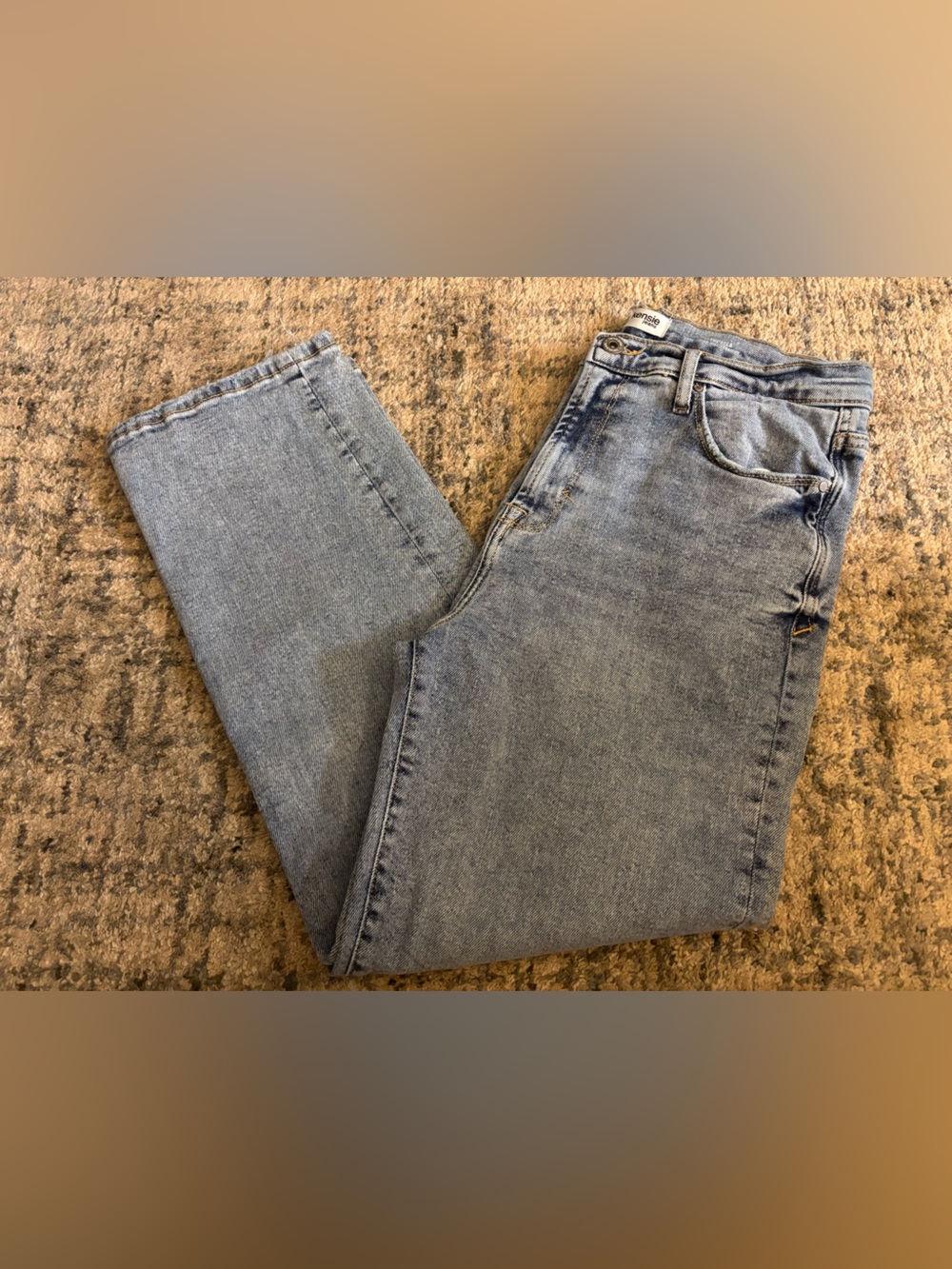 Kensie High Rise Straight Denim Jeans
